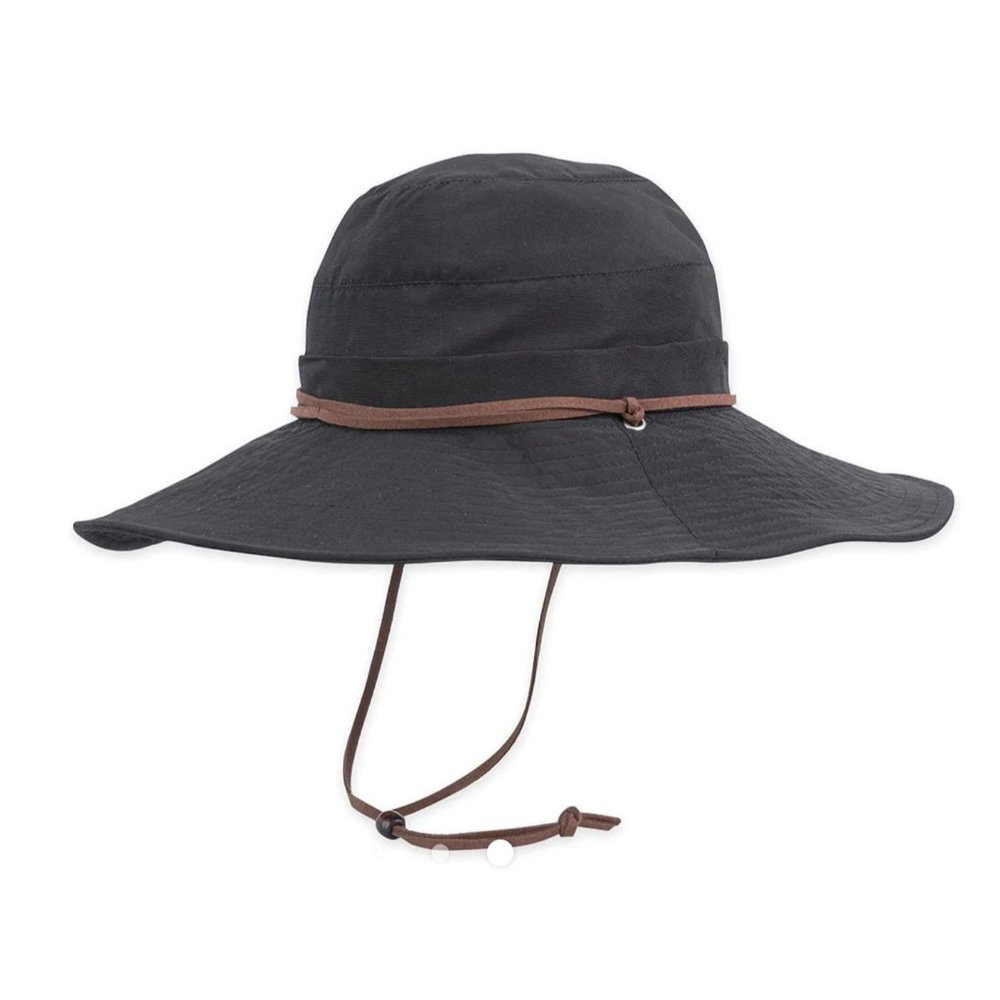 Mina Black Sun Hat - Pistil Designs - Packable - Never worn